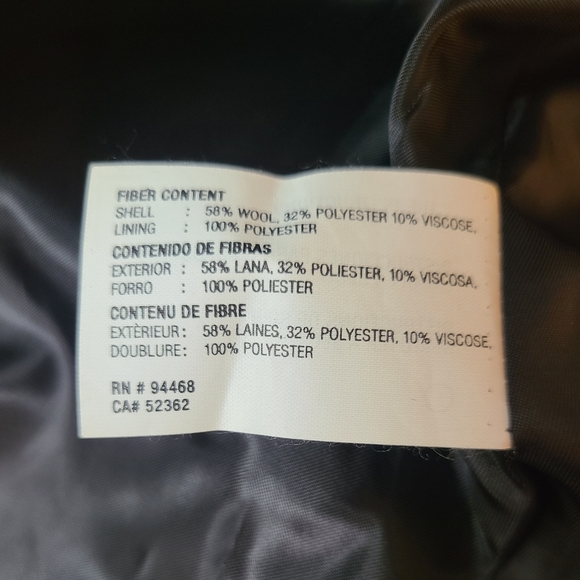 Braetan wool blend coat jacket charcoal grey - Picture 4 of 4